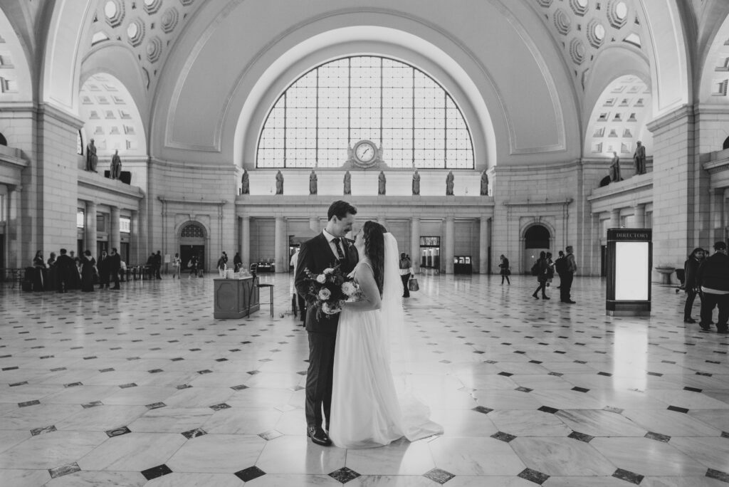 Bride & Groom at Union Station DC