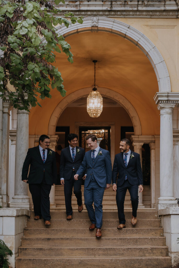 Groom on wedding day