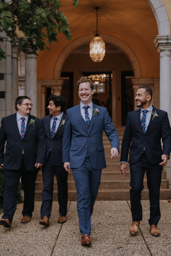 Groom on wedding day