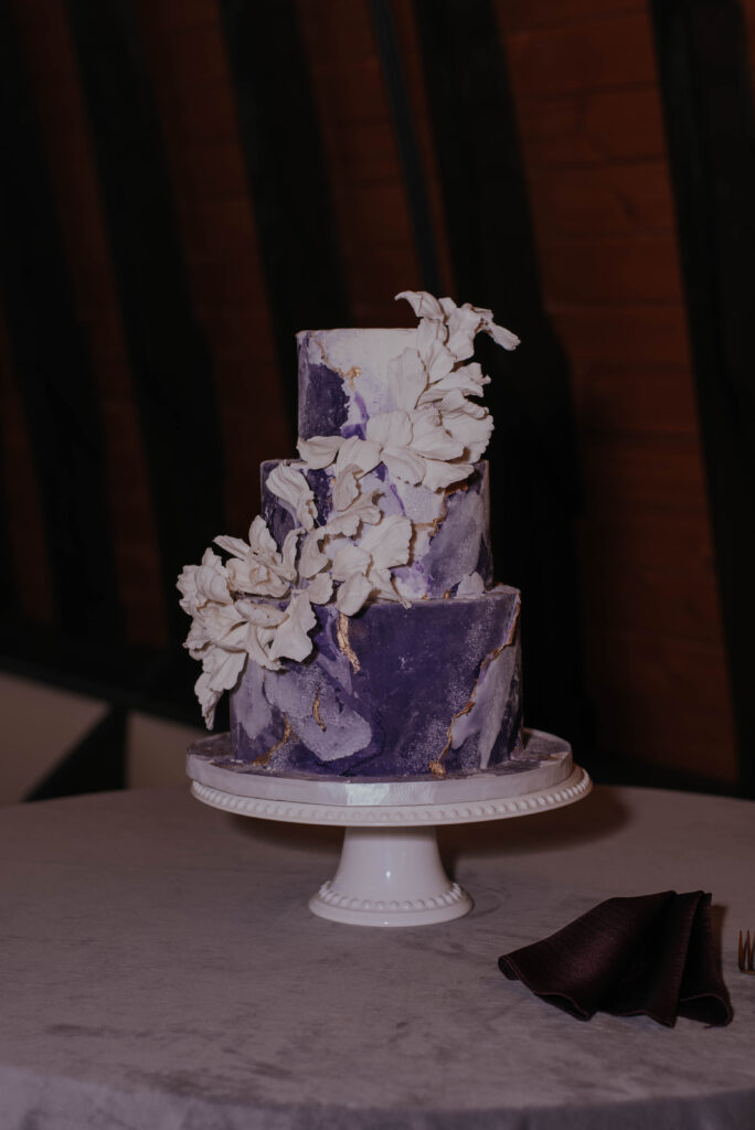 Purple Wedding Cake